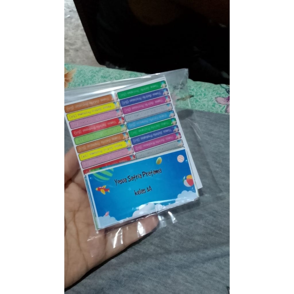 

Stiker Nama custume, pre order