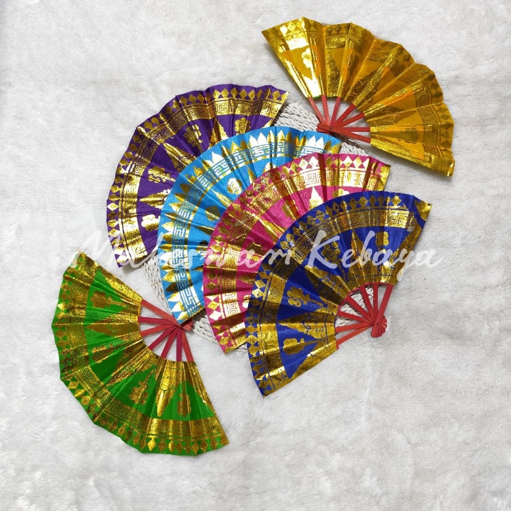 Aksesoris - Kipas Khas Bali 2 Warna Banyak Variasi