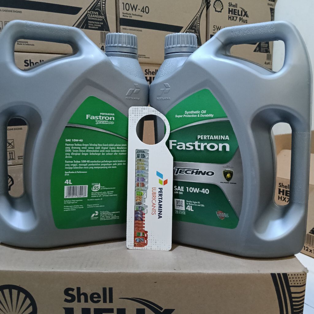 Oli mesin mobil Pertamina Fastron techno 10W-40 4Liter