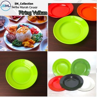 Piring Makan/Piring Plastik/Wadah Nasi/piring Nasi Pecel/Piring Lalapan/Piring Vulcan 2000