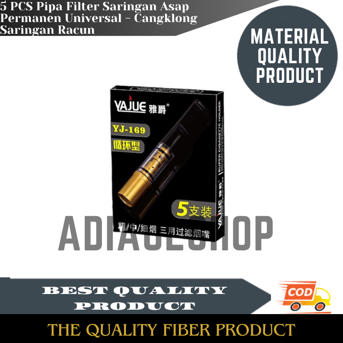Pipa Filter Saringan Asap & Racun Permanen Universal Yajue 169