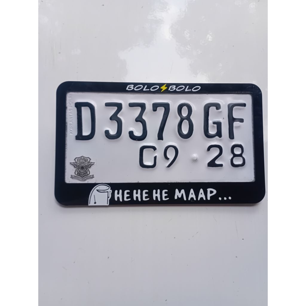 Frame Plat Nomor Motor Akrilik Plat Kaleng Frame Plat Nomor Motor JDM