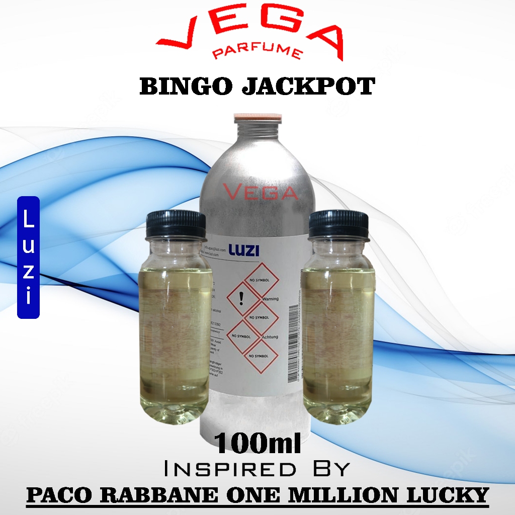 ONE MILLION LUCKY LUZI 100ML REPACK MURNI BIBIT ( BINGO JACKY POT )