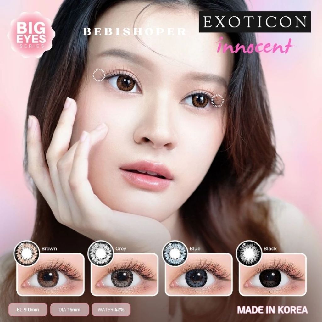 COD Softlens BESAR INNOCENT 16MM Softlens Laris , Softlens Black Minus , Softlens Hitam Gede , Softl