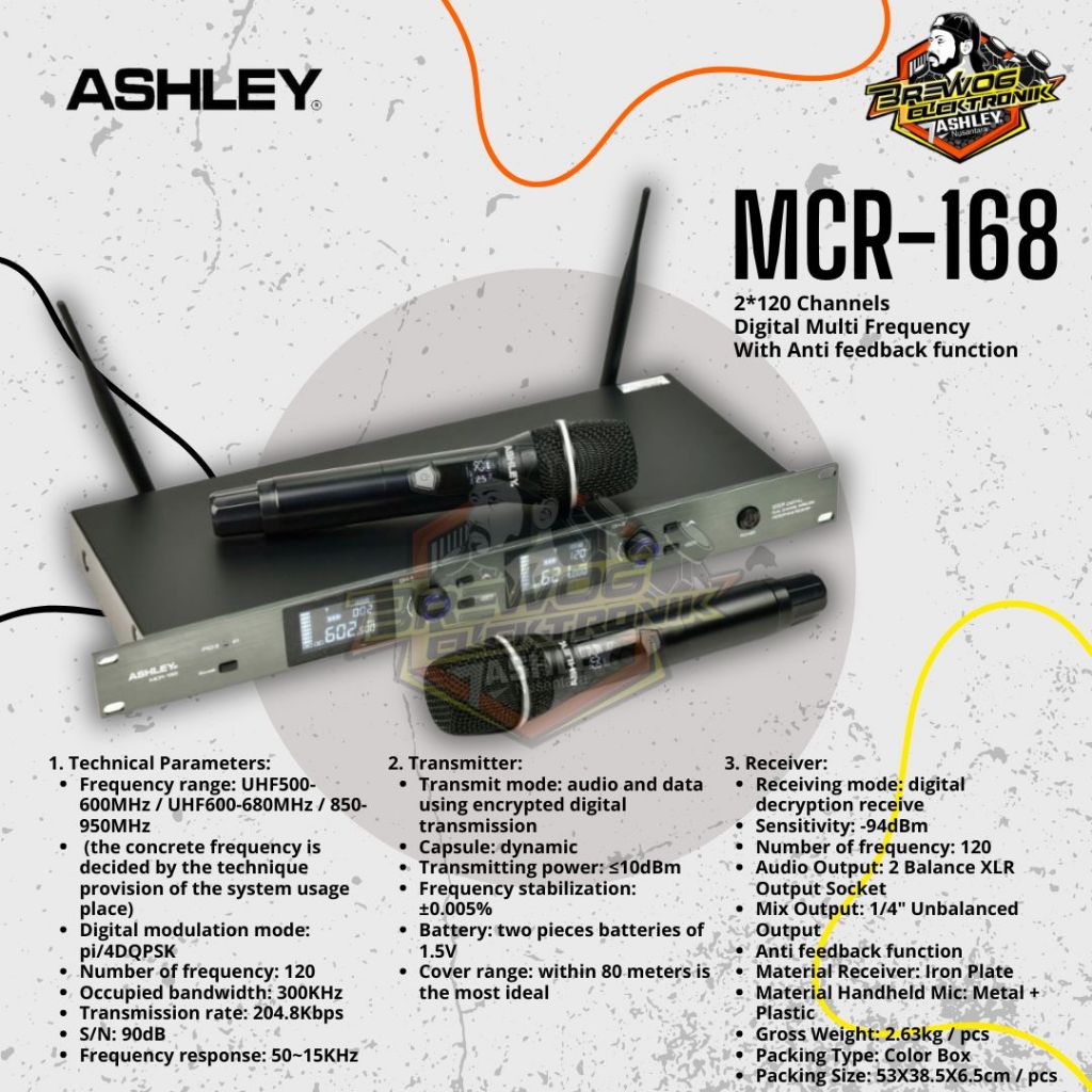 MIC WIRELESS MCR 168 ASHLEY