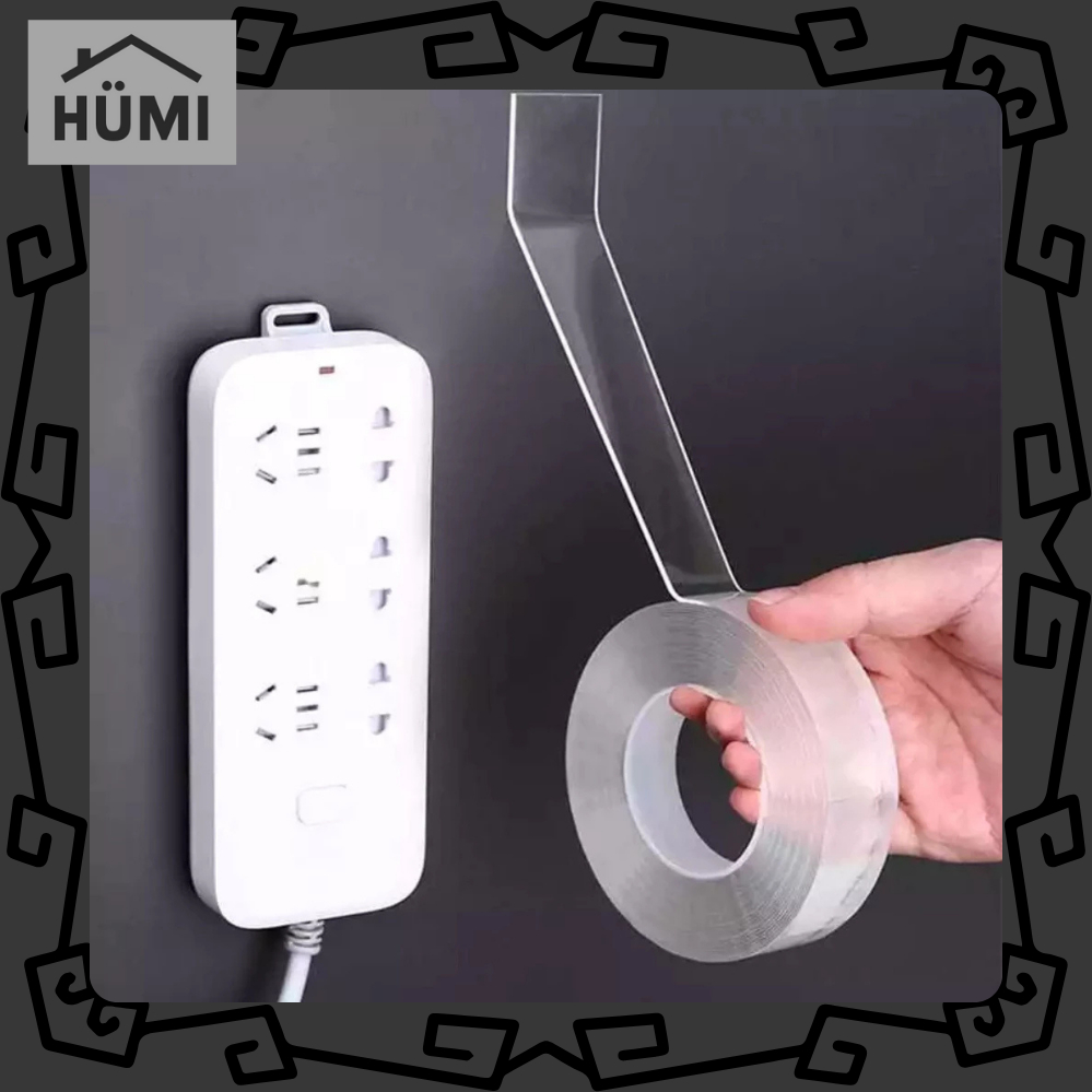 

Double Tape Nano Solatip Bening 2 Sisi Serbaguna 1M, 3M, & 5M dobel tip perekat Selotip