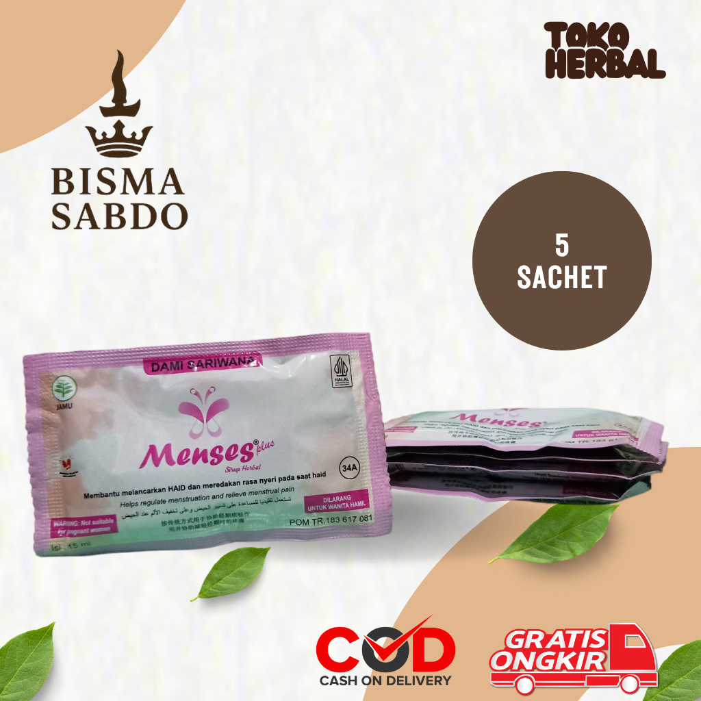 

Sariwana Menses Sachet Cair 1 Box 5Sachet Pelancar Siklus dan Mengatasi Nyeri Sirup Kesehatan Wanita