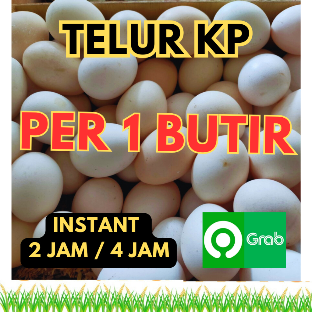 

(INSTANT / SAMEDAY ONLY) PROMOO MURAH GROSIR TELUR AYAM KAMPUNG PER 1 PCS BERAS JAYA CIKARANG