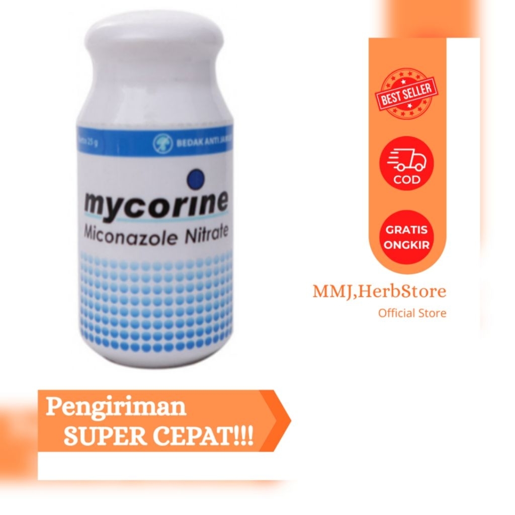 Mycorine Miconazole Nitrate 2% Powder 25g - Bedak Anti Jamur 25 Gram