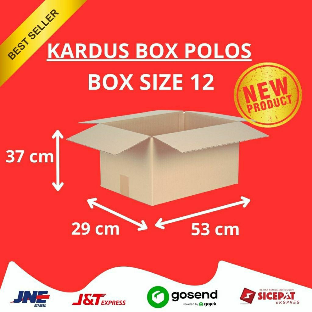 

( ISI 10 PCS ) KARDUS BOX SIZE 12 (53 x 29 x 37 CM)