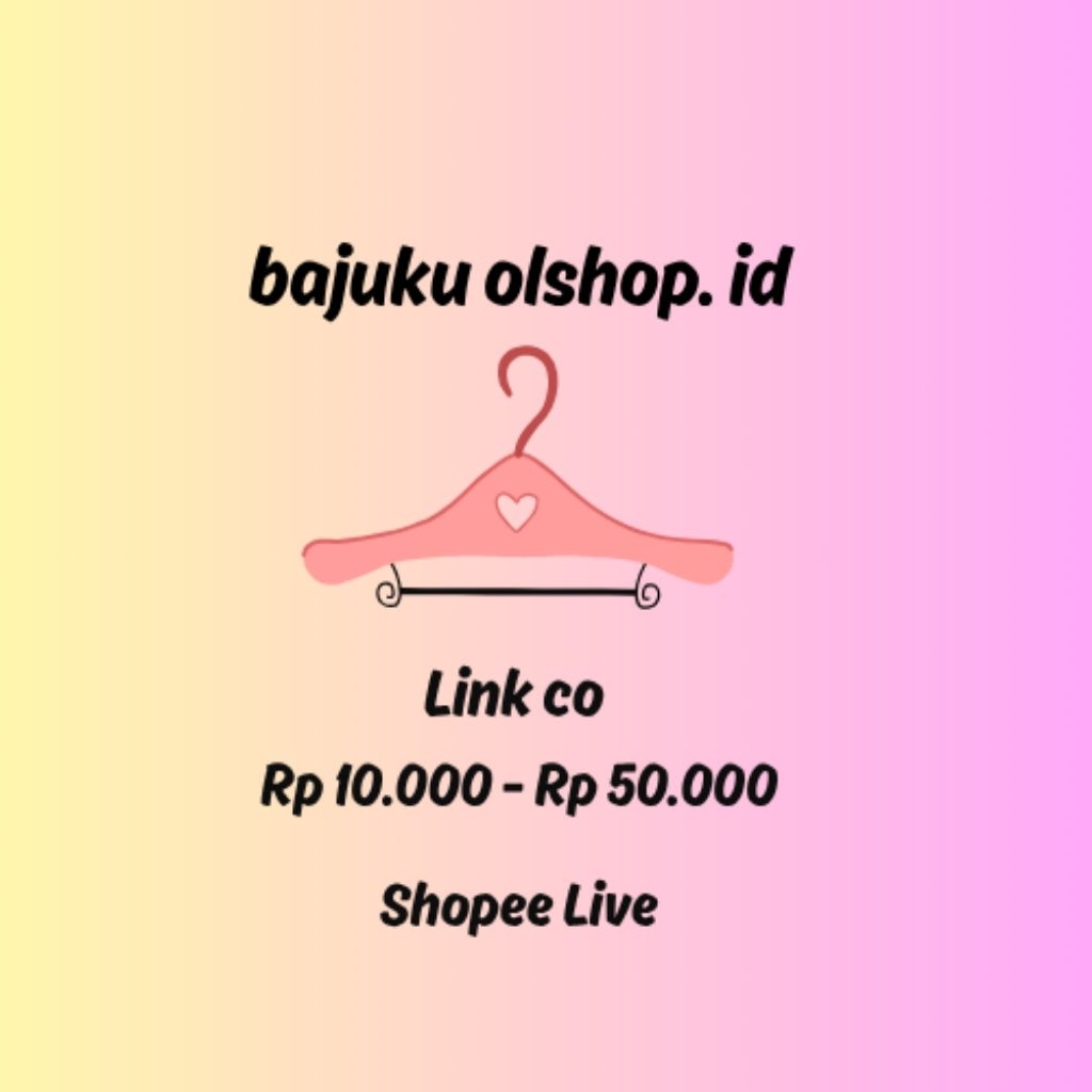 link CO live Rp 10000  - Rp 50000