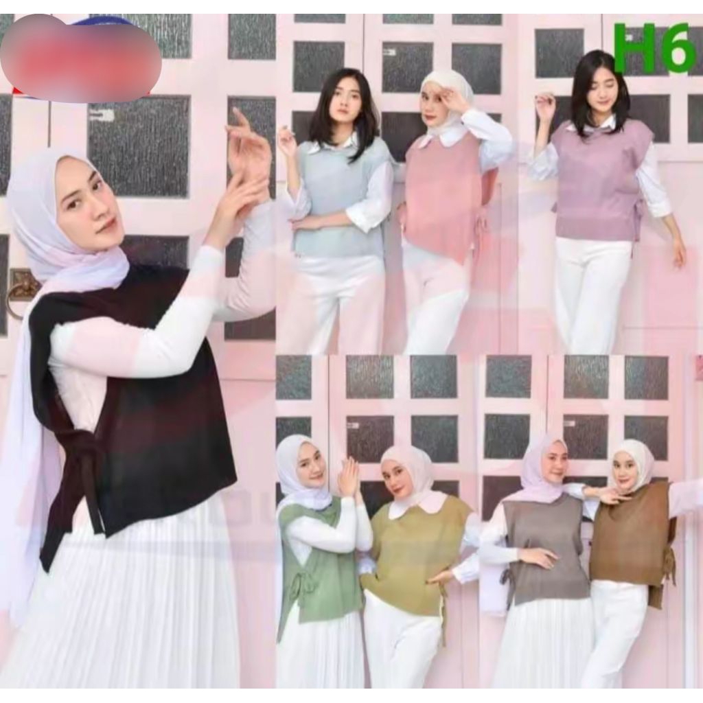 F6 - OUTER VEST RAJUT TALI PINGGIR / ROMPI RAJUT PREMIUM