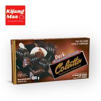

Cokelat Colatta Dark Compound 250 gr (dark baking chocolate compound)