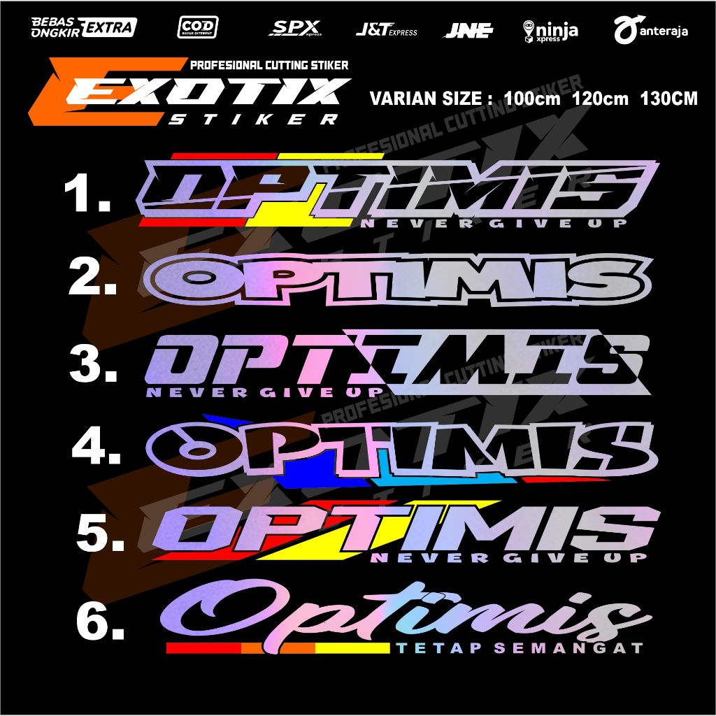 Stiker cuting hologram optimis stiker kaca mobil truk pickup