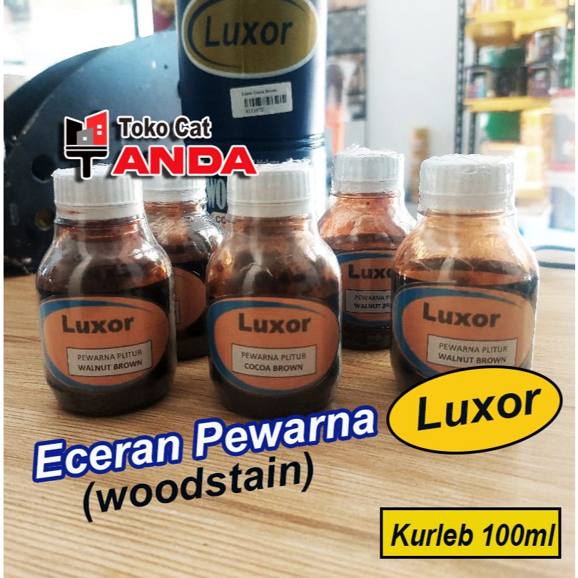 Pewarna Plitur Woodstain ECERAN LUXOR - isi kurleb 100ml - Pewarna Politur
