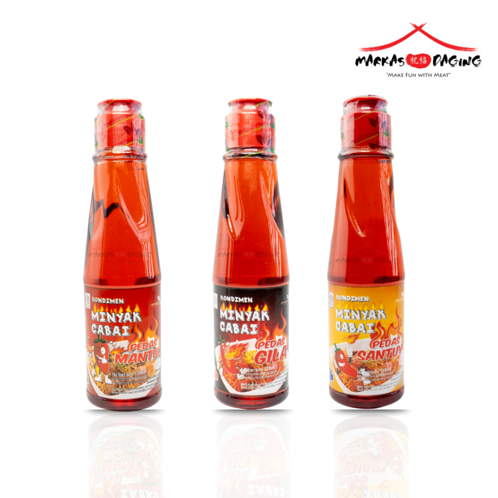 

KONDIMEN MINYAK CABAI SPICY / MINYAK CABE PEDAS / CHILI OIL 135 ML - Markasdaging