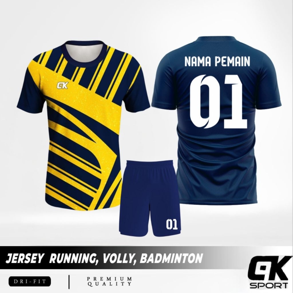 onejersey KAOS FUTSAL SATU SET SABLON NAMA DAN NOMOR/BAJU BOLA PRINTING