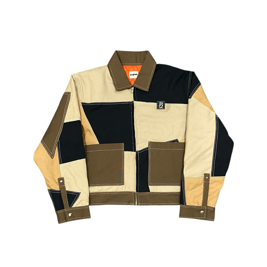 Patchwork Work Jacket by Bworks Uniform