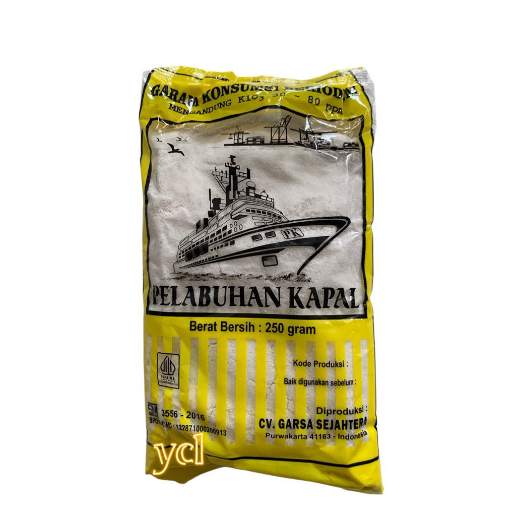 

Garam Konsumsi Beriodium Pelabuhan Kapal 250gram