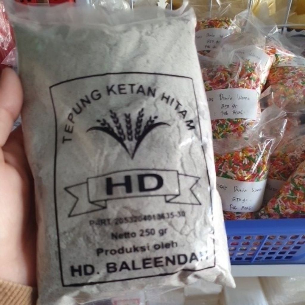 

Tepung Ketan Hitam Cap HD 250gr