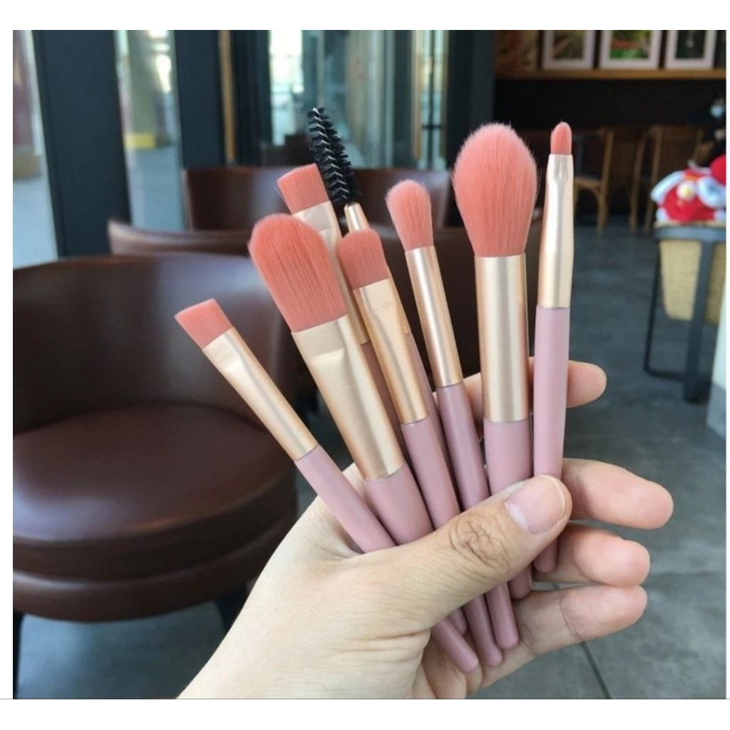 G (G9) BRUSH MAKE UP TREVEL / FREE POUCH/KUAS MAKE UP 8 IN 1