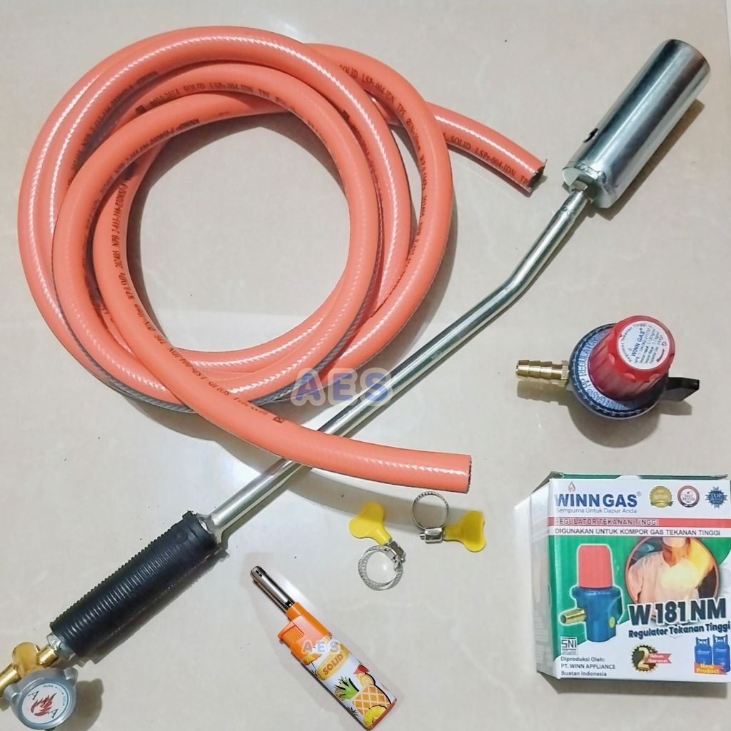Kompor Tembak / Kompor Tikus Komplit Regulator Winngas