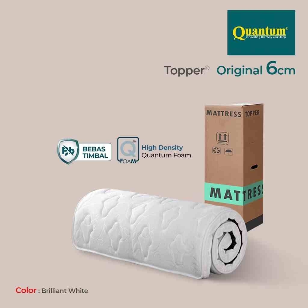 Topper Kasur Matras / Pelapis Kasur Matras / Lapisan Kasur 6 cm Quantum
