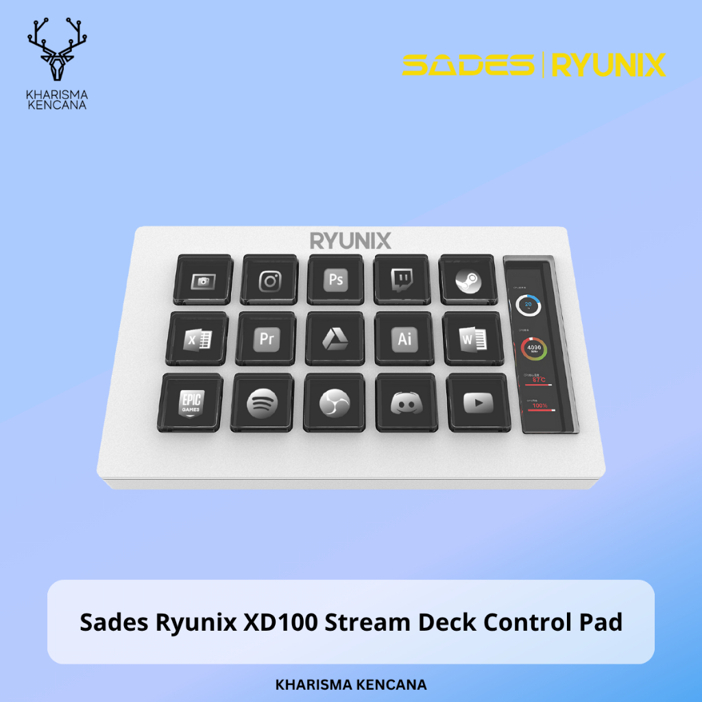 Sades Ryunix XD100 / XD 100 Stream Deck Control Pad