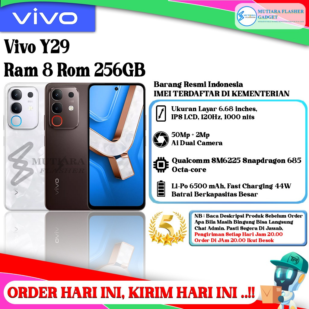 Vivo Y29 4G Ram 6/128GB I Ram 8/128GB I Ram 8/256GB