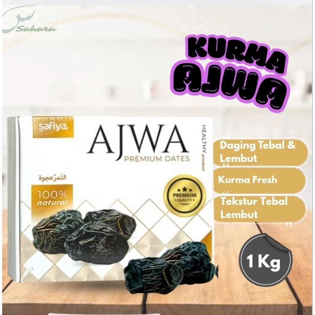 

Kurma Ajwa 1 kg Safiya - Kurma Nabi Kurma Madina
