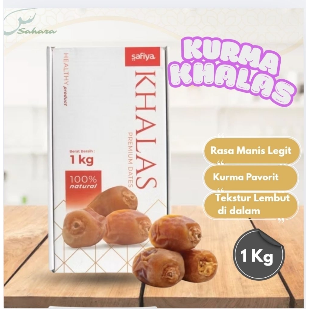 

Kurma Khalas 1 Kg Safiya