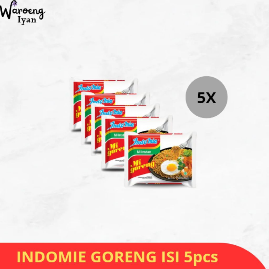 

MIE INSTAN INDOMIE GORENG ISI 5pcs