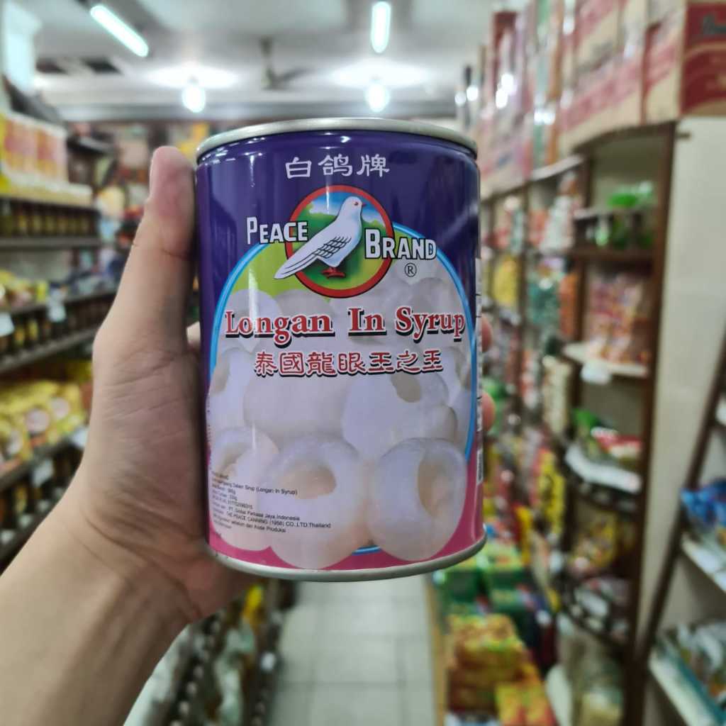

MERPATI PEACE BRAND LONGAN KALENG IN SYRUP BUAH KELENGKENG DALAM SIRUP