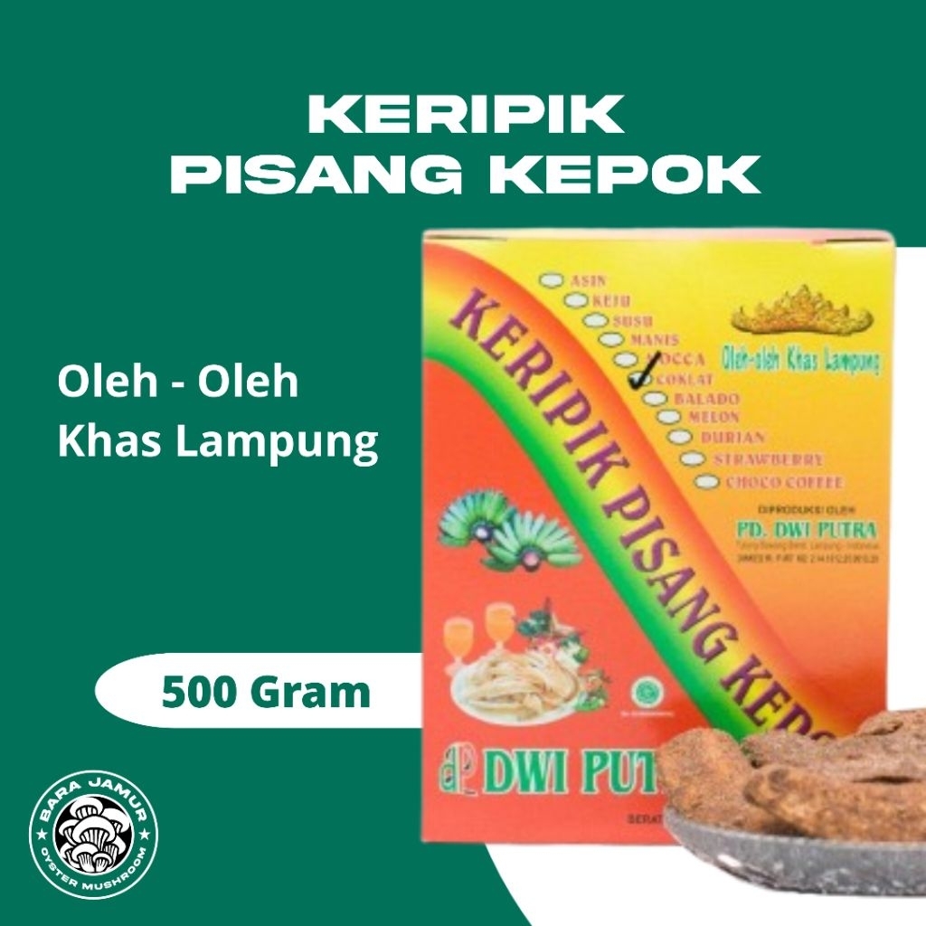 

Keripik Pisang Kepok Dwi Putra Oleh-Oleh Khas Lampung