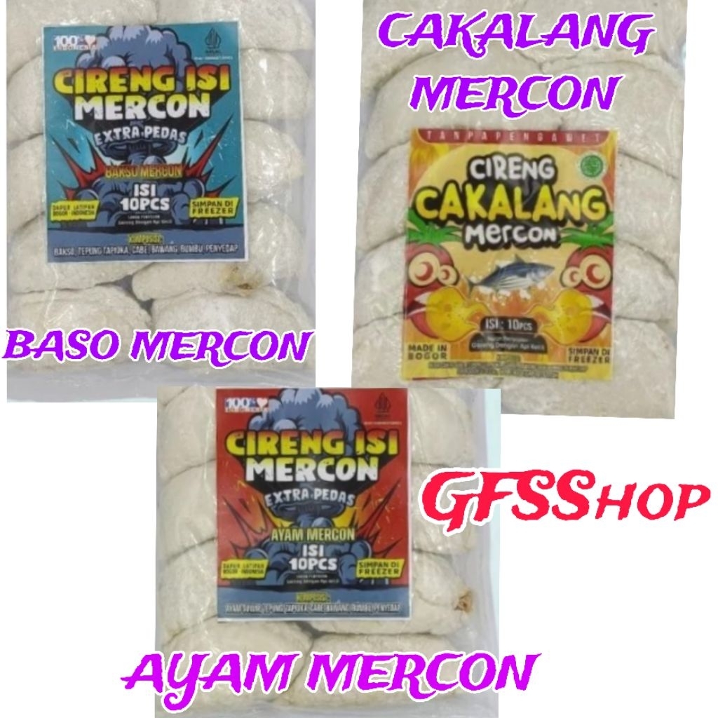 

Kode E. Cireng Mercon Isi 10pcs Rasa Ayam/Bakso/Cakalang