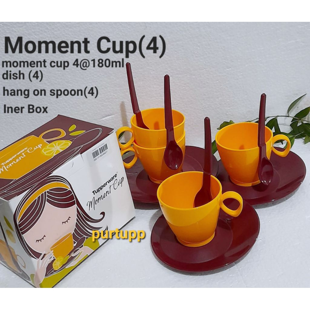 Tupperware Moment cup(4)/set cangkir