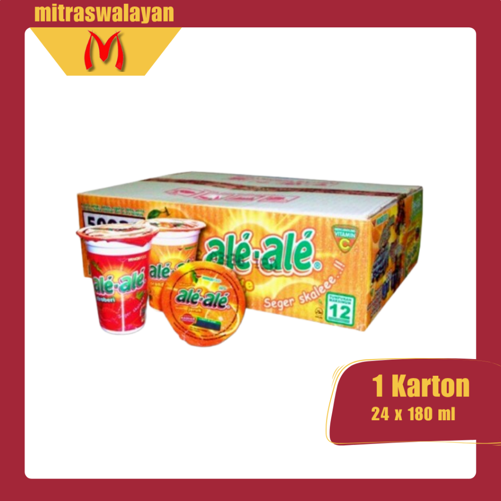

ALE-ALE Minuman Rasa 1 Karton isi 24 cups @190 ml