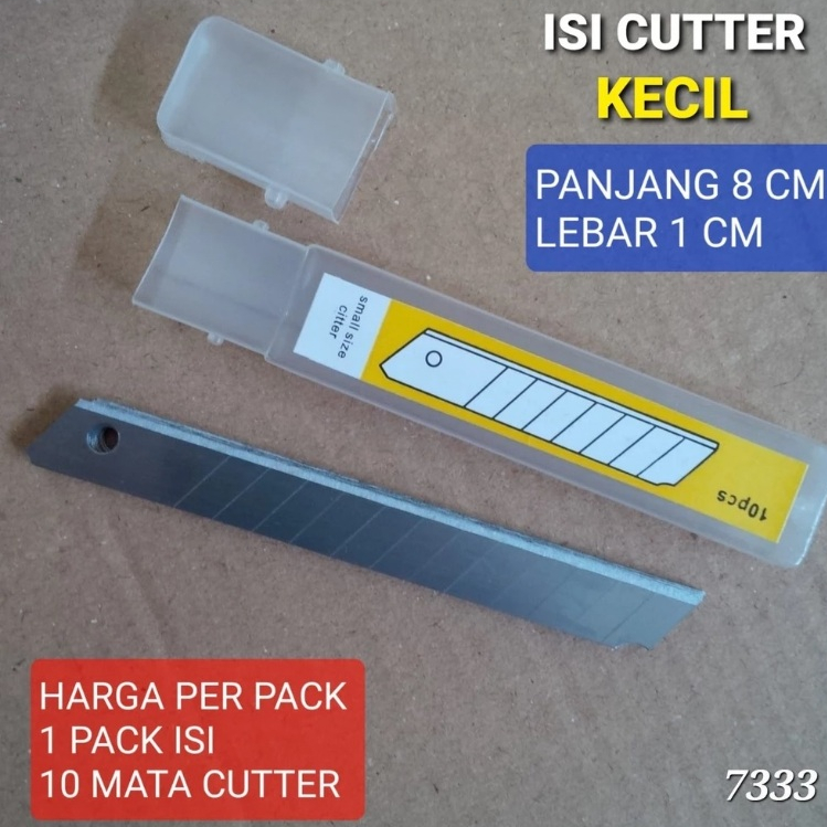 

Isi Cutter Kecil 10 Pcs | Mata Pisau Cutter Kecil (Small Size) Murah