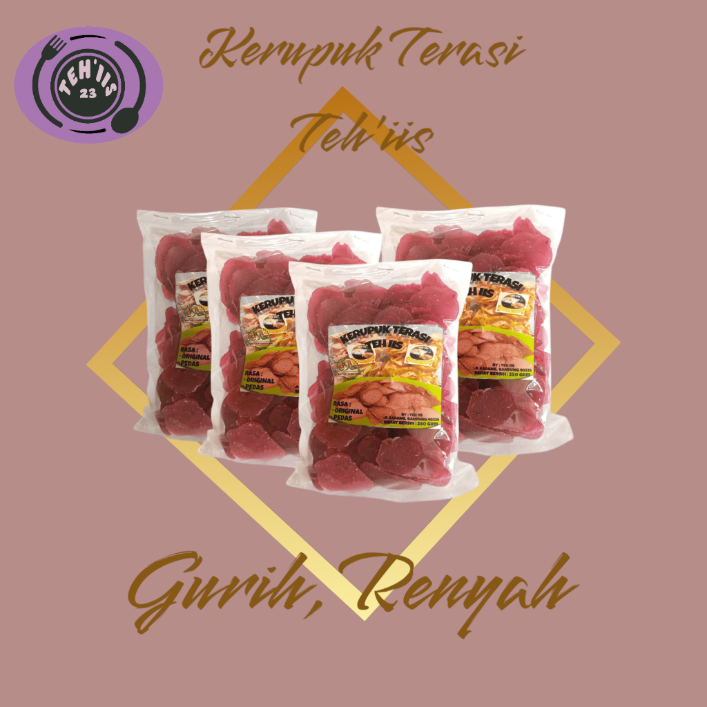 

Kerupuk Terasi Mentah Gurih Renyah 250gr 500gr 1000gr