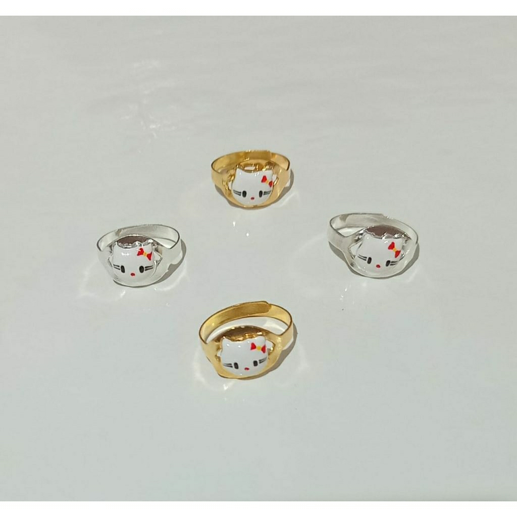 CINCIN ANAK PERAK ASLI HELLO KITTY ( PERAK SILVER 925 )