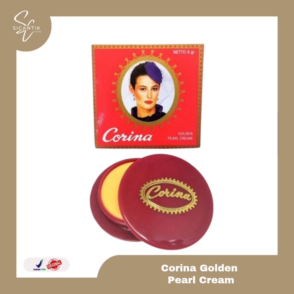 CORINA GOLDEN PEARL CREAM 6g | CREAM WAJAH ORIGINAL BPOM