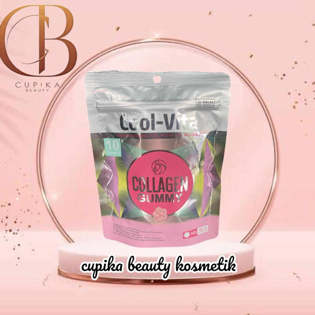 

up.ox) COOLVITA GUMMY ISI 10 pcs - PERMEN SARI GULA + COLLAGEN PENCERAH KULIT