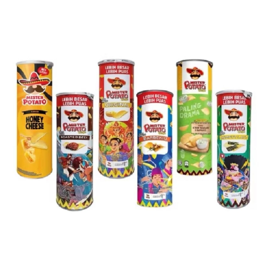 

Mister potato Chip Crisps kripik kentang krispi 106 gram potato baked