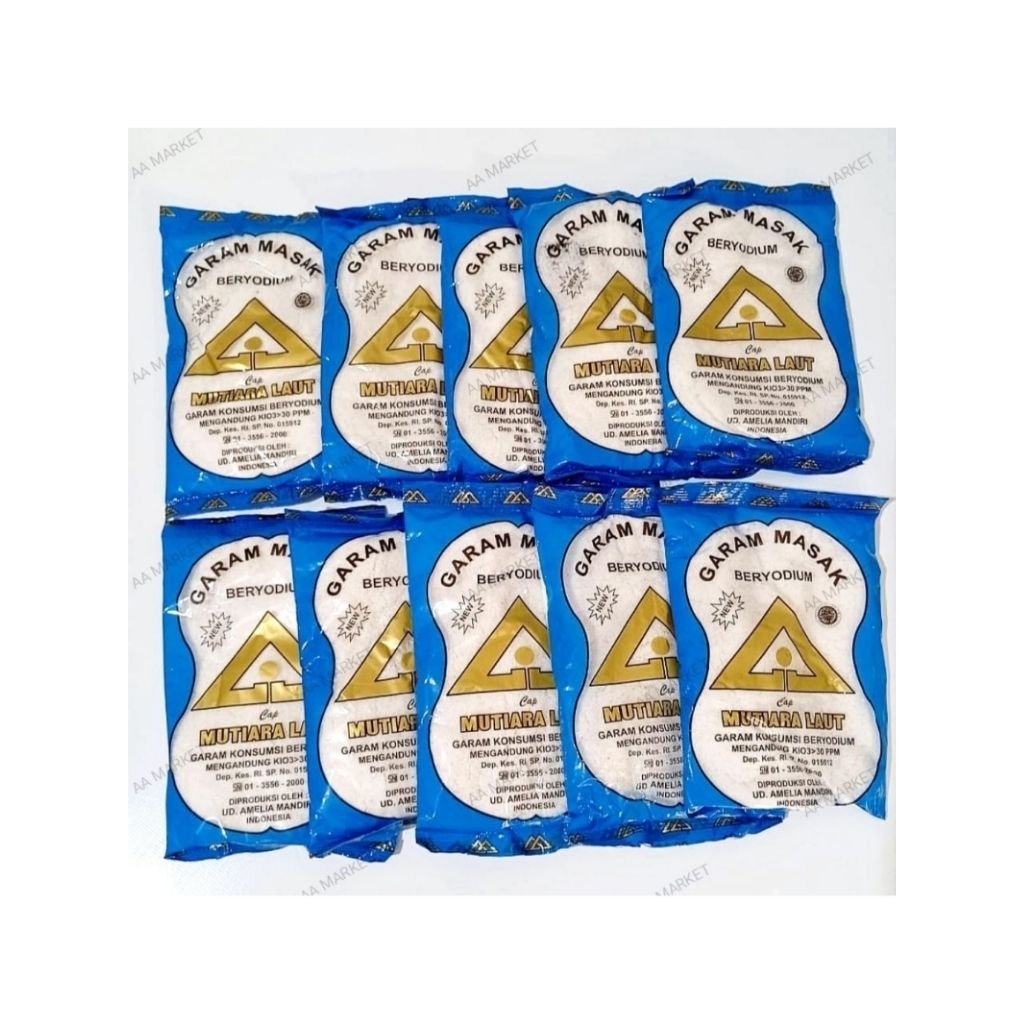 

[10 Pcs] Garam Masak/Garam Dapur/Garam Halus Beryodium 90-100 Gr