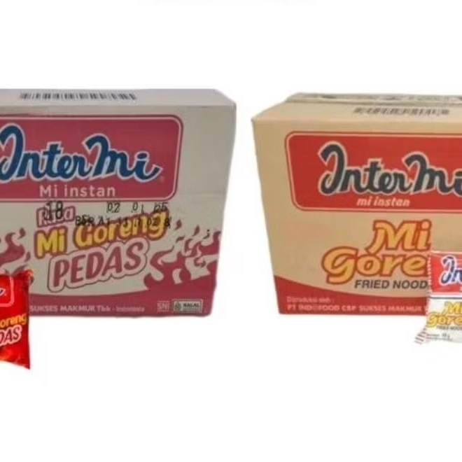 

Techaddict Store [1 Dus Isi 40 Pcs] Intermie Goreng X Intermie Pedas