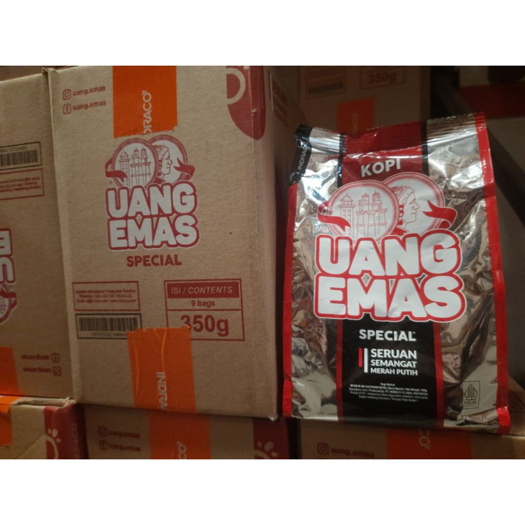 

Kopi Bubuk UANG EMAS 350gr