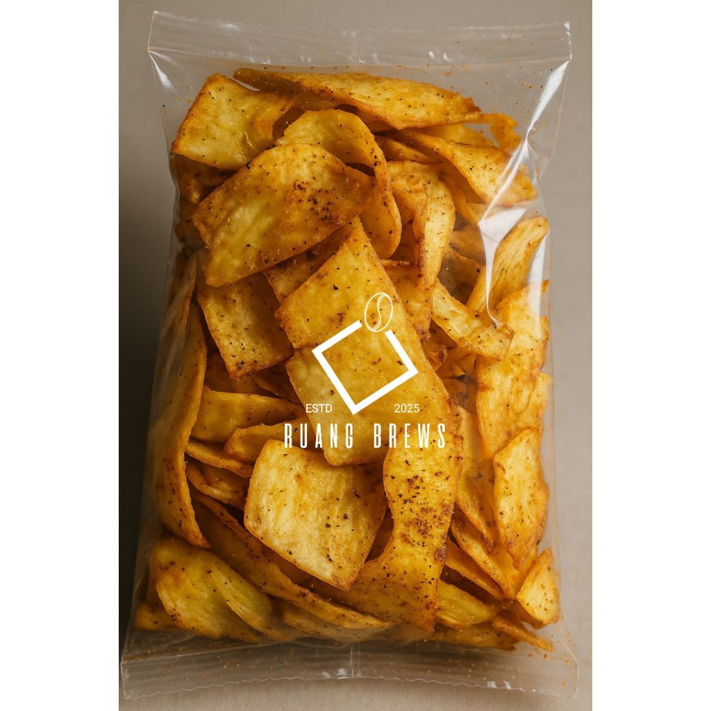 

Keripik singkong RB Premium Renyah - Gurih Pedas