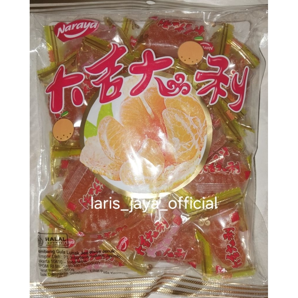

Naraya Jelly Jeruk Mandarin Orange 500gr HALAL