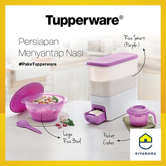 Tupperware - Rice Smart Tempat Penyimpan Beras 10 Kg