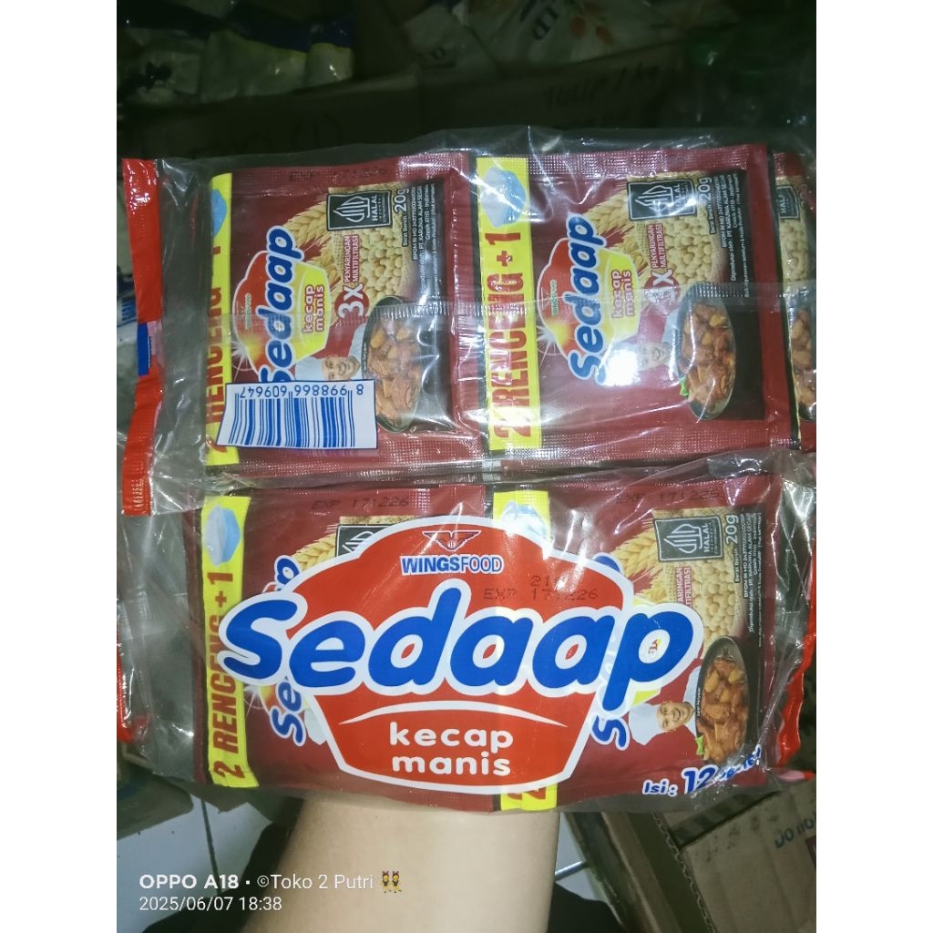 

Kecap manis sedap 1 Renceng isi 12